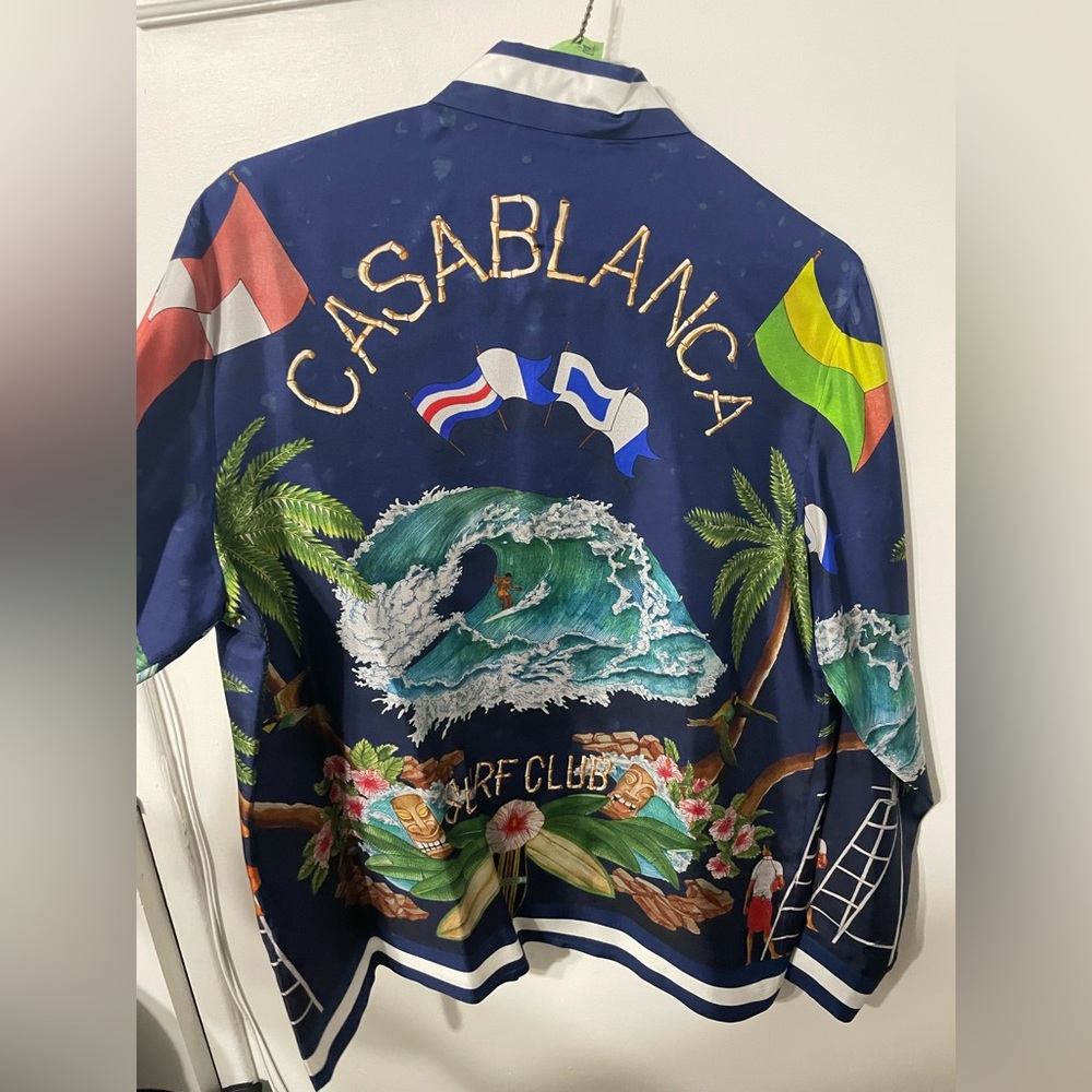 Casablanca Silk Surf Club Shirt - Gem